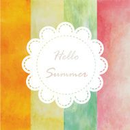 green yellow orange pink paint watercolor vintage and isolate on
