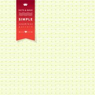 Seamless Polka dot and wave background