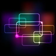 Abstract background with rainbow colored squares eps10