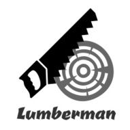 Hand saw icon cutting wood log N2