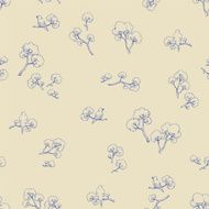 Pastel color floral tile