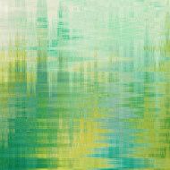Pattern textured painting in green tones