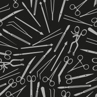 surgical istruments and tools for surgery seamless pattern eps10