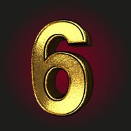 6 letter of gold