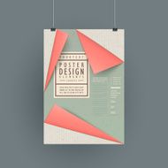 modern paper texture poster template