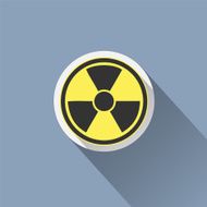 Radiation sign icon Danger symbol