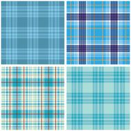 Vector tartan textile texture set N16
