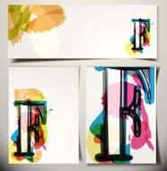 Artistic Greeting Card Letter F N2