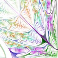 Fabulous pattern of the leaves Computer generated graphics