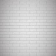 White painted brick wall
