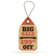 Price tags in vintage style N6