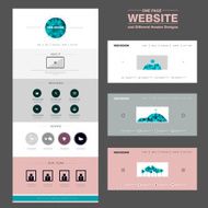 concise one page website design template