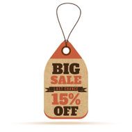 Price tags in vintage style N8