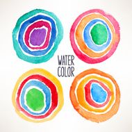 beautiful watercolor circles