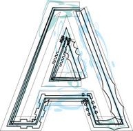 Font illustration LETTER A N16