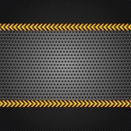 Punched metal surface template