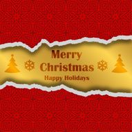 Decorative Gift Wrap Paper with Merry Christmas