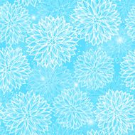 Seamless pattern with flowers Dahlia N16