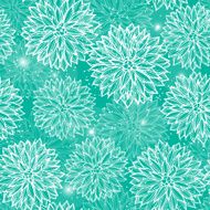 Seamless pattern with flowers Dahlia N17