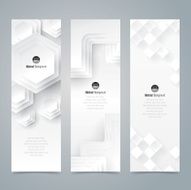 Collection banner design white background vector illustration N2