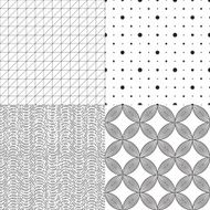 Set of geometric seamless pattern N5
