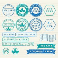 Bisphenol- A Free Stamps set