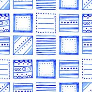 Seamless abstract watercolor pattern hand drawn geometric background N7
