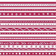 Seamless ethnic pattern with stripes N2