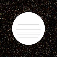 Star background card Text frame with Scattered tiny stars