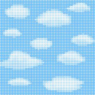 Clouds on blue sky N3