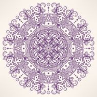 round purple pattern N2