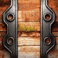 metal and wood background N399