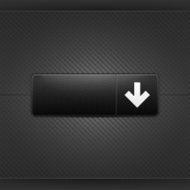Black icon with arrow down pictogram web internet button