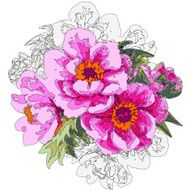 Decorative floral background N36