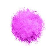 Colorful watercolor circle pink drop on white background