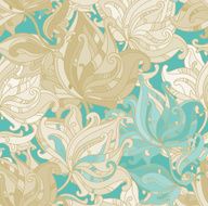Seamless vector pattern with floral ornament N10
