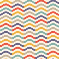 vintage colorful wave pattern N2