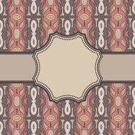 Vintage vector ethnic frame N3