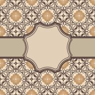 Vintage vector flower frame N195
