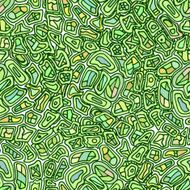 Seamless green texture with ornament tribal style Ethnic