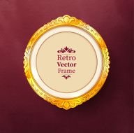 Vintage baroque golden frame
