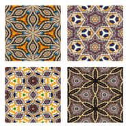 Set of Rock and bead Saemless Mosaic background N3
