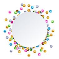 Scattered sequins glowing backgound N3