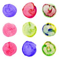 Vector watercolor circles N2