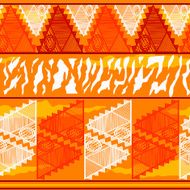 Seamless texture with geometric tribal Indian elements N2