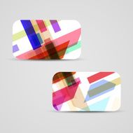 Vector business-card set for your design N378