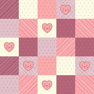 Retro background of vintage design with hearts N8