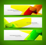 Set banner abstract illustration N12