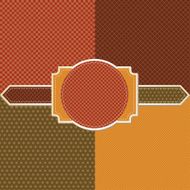 Seamless abstract retro pattern Stylish geometric background N18