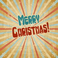 Vector vintage Christmas background in retro style N3